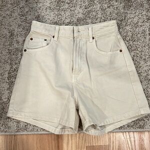 Zara tan mid length shorts